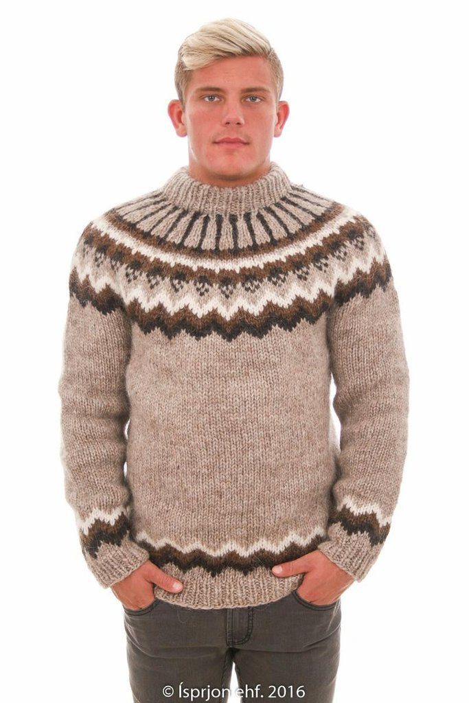 Custom made Icelandic wool cardigans men's sweaters