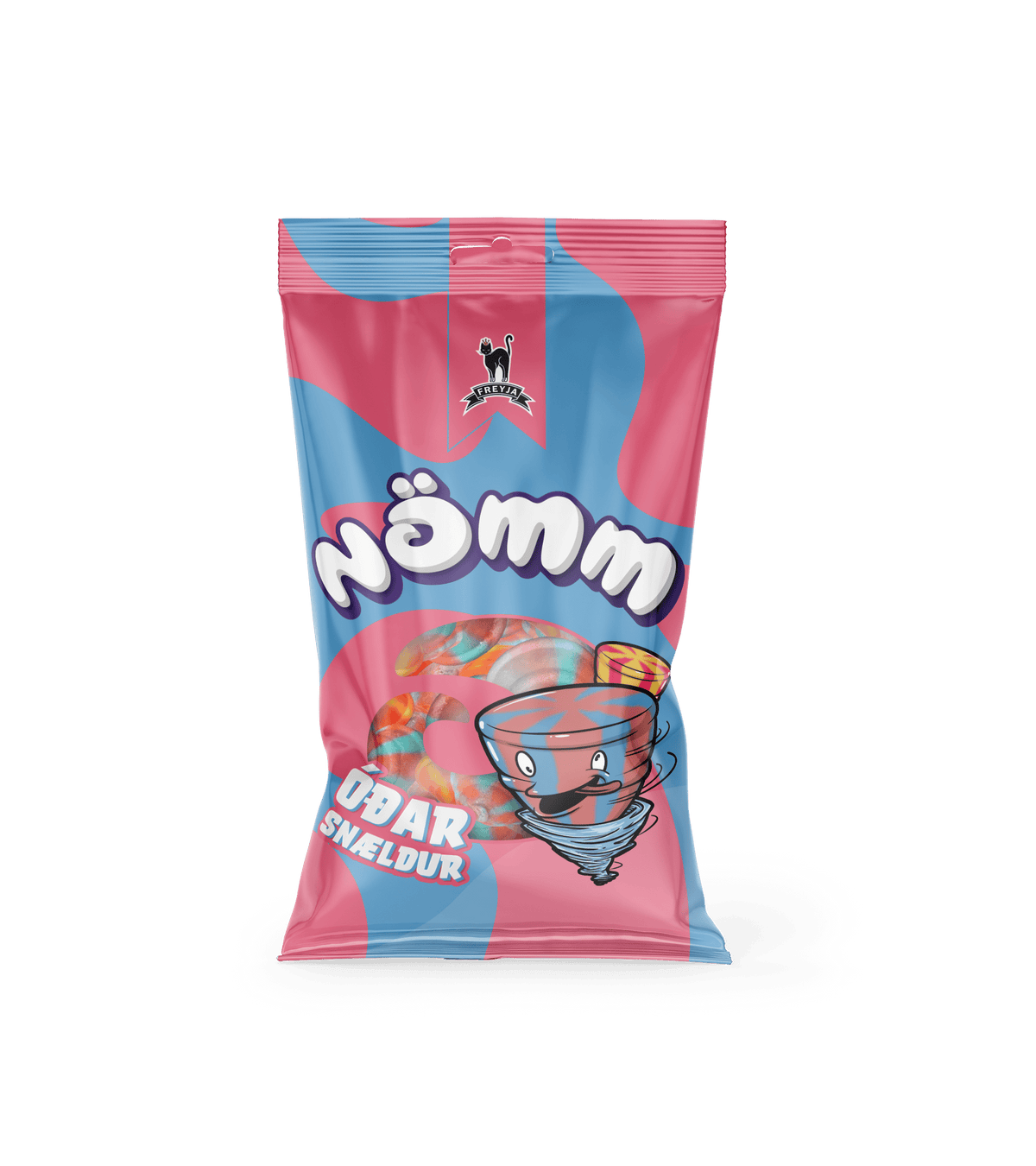 Freyja Nömm Óðar snældur 110 g bag of fruit gummies