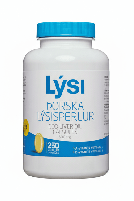 Icelandic Cod Liver Oil — Capsules (Omega‑3)