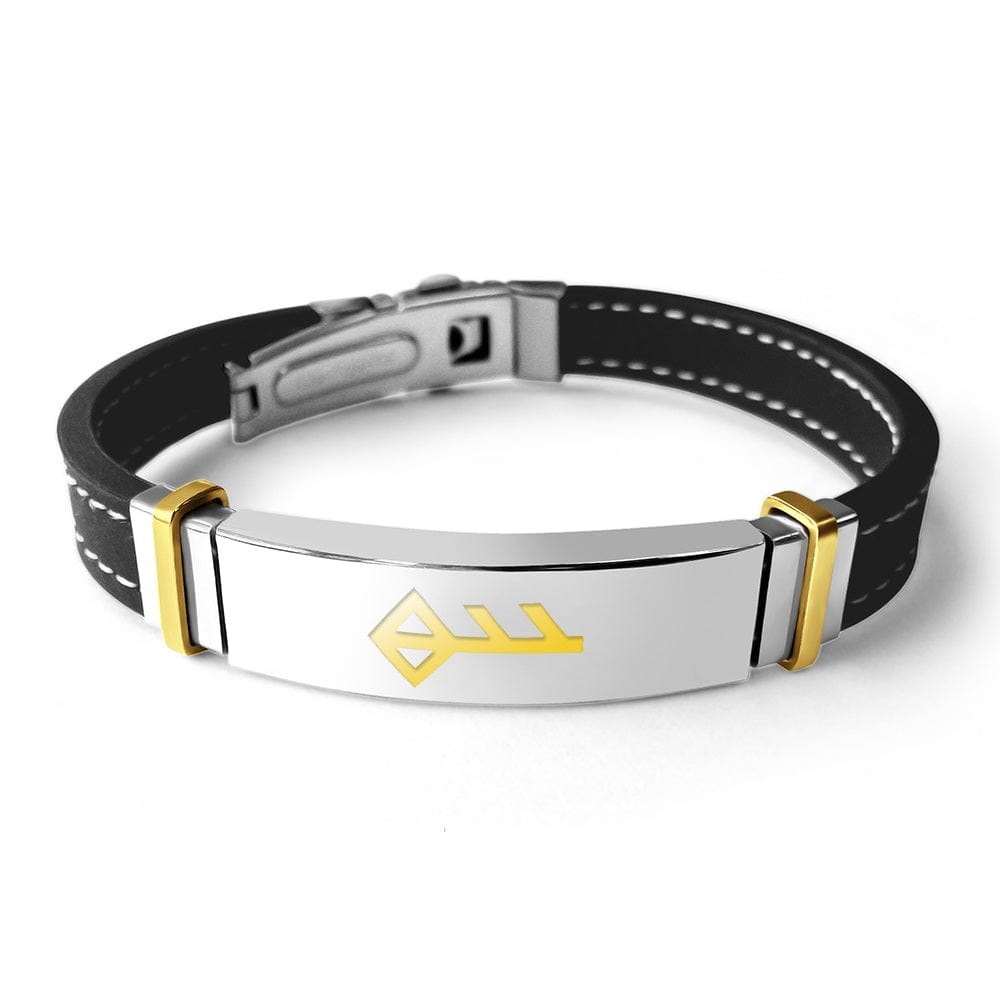 14 k gold plated LOVE / ÁST BINDRUNE BRACELET - The Icelandic Store