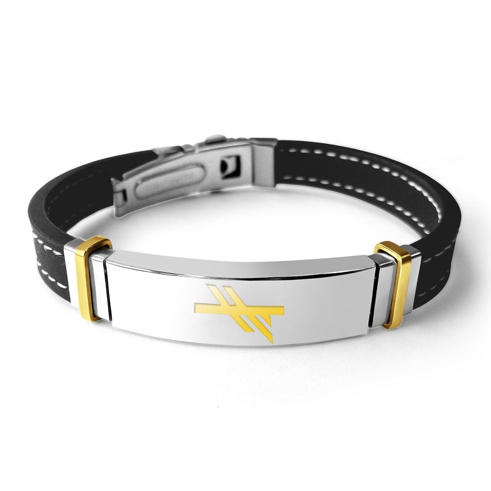 14 k gold plated LUCK / GÆFA BINDRUNE BRACELET - The Icelandic Store