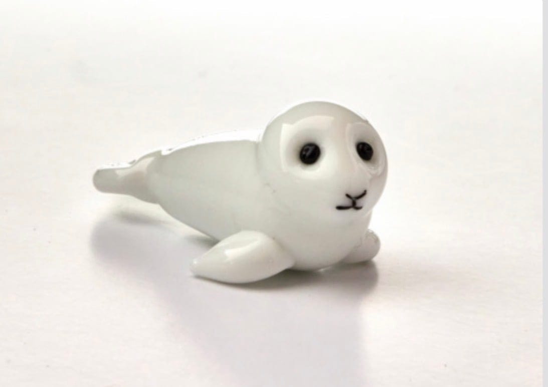 Glass Seal Figurine