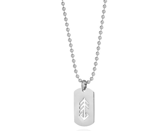 MUSIC / TÓNLIST STEEL DOG TAG NECKLACE - The Icelandic Store
