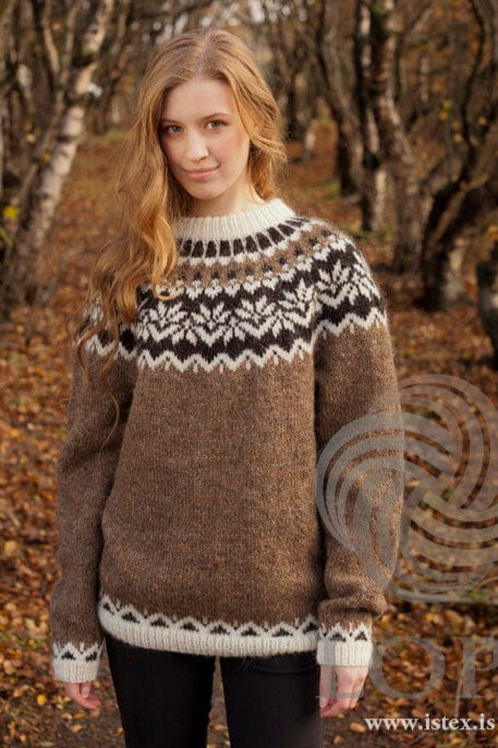 Anniversary - Brown Knitting Kit - The Icelandic Store