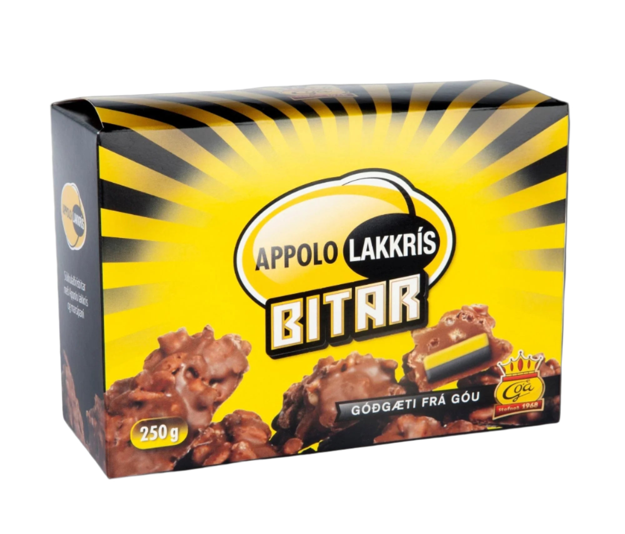Liquorice Chocolate Bites with Marzipan filling / 250 gr - The Icelandic Store