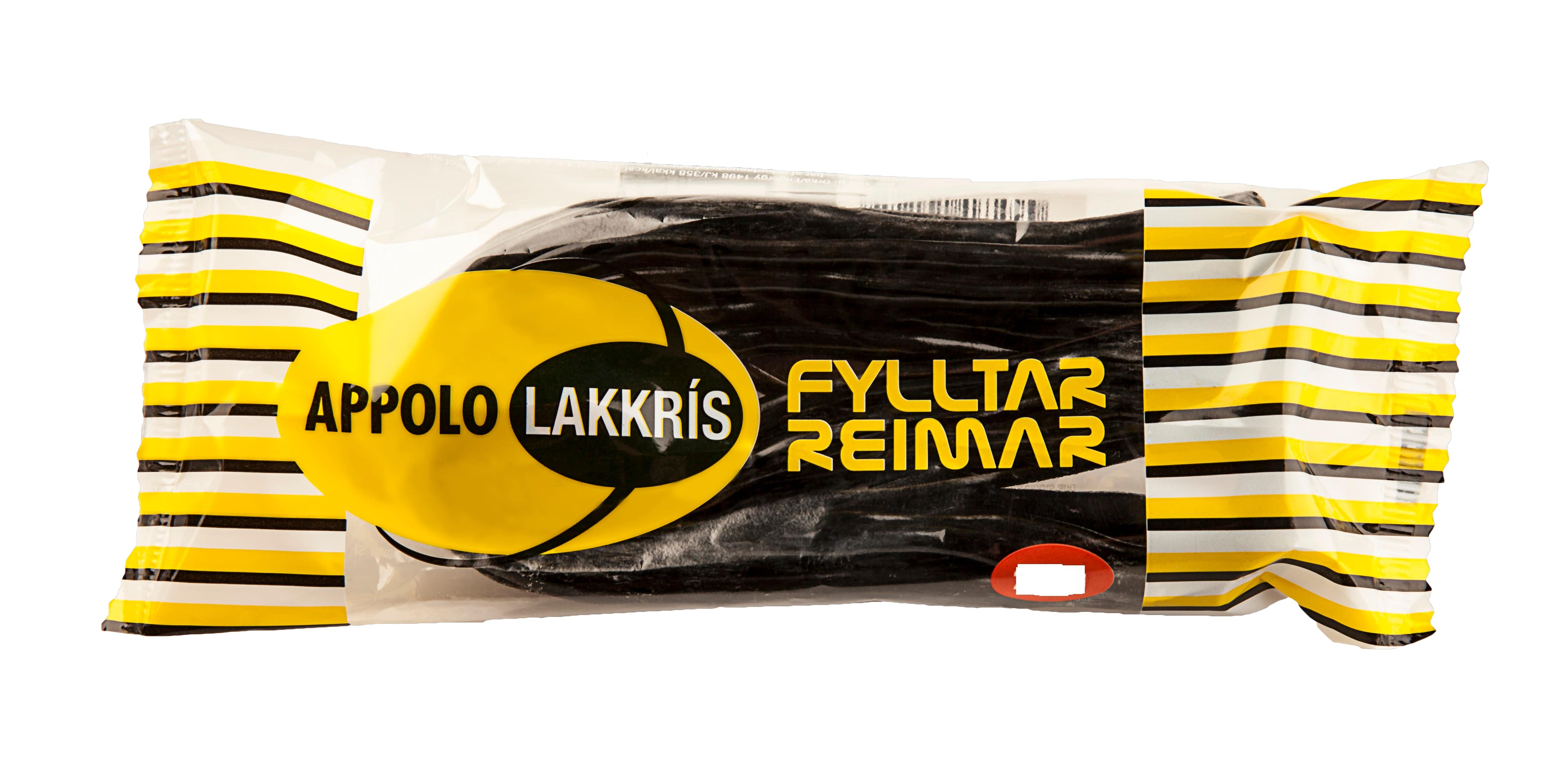 Appolo licorice strings filled with marzipan (160 gr) - The Icelandic Store