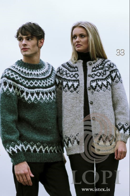 Embla - Wool Cardigan Sweater Knitting Kit - The Icelandic Store