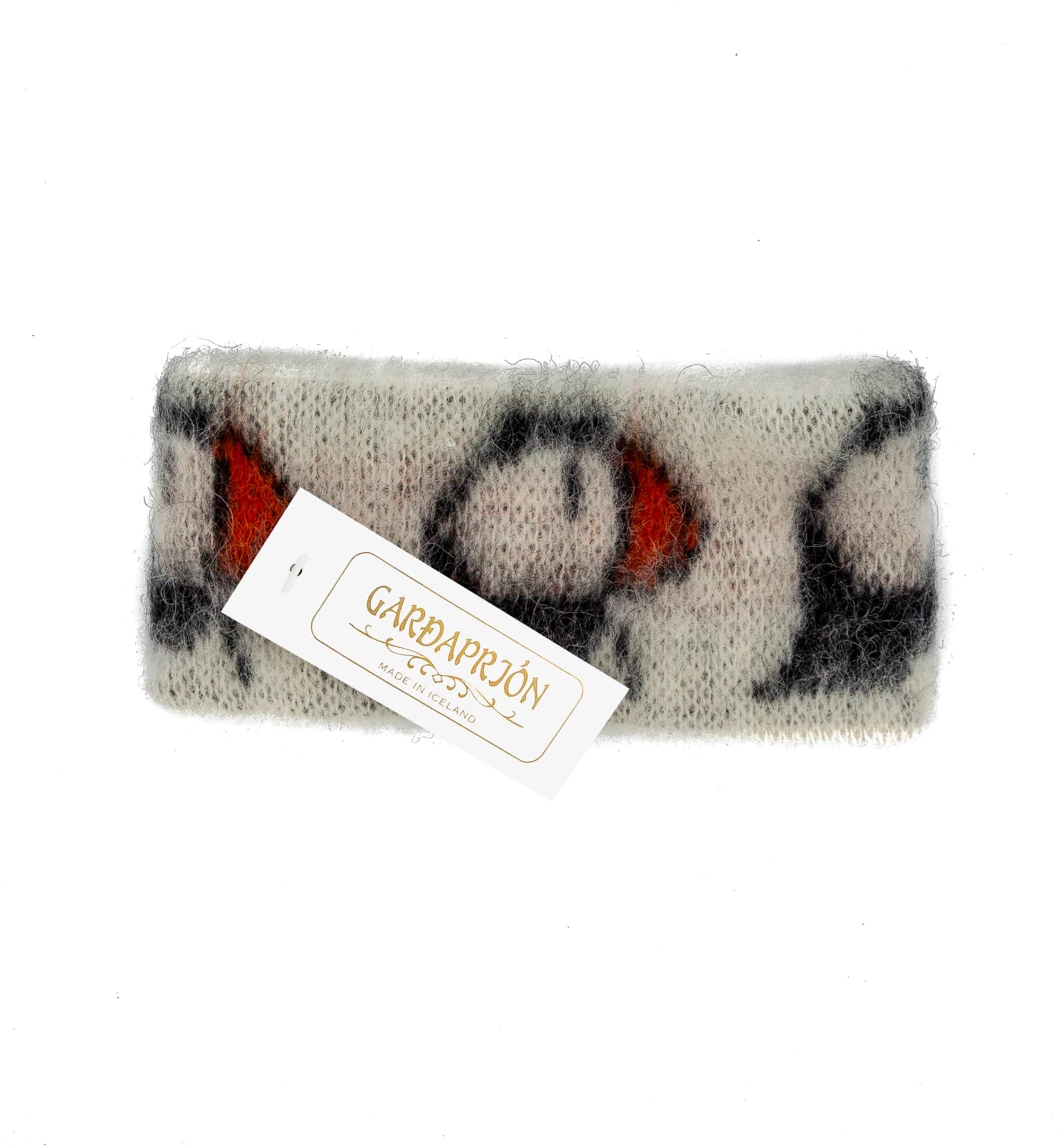 Brushed White Puffin Headband - The Icelandic Store