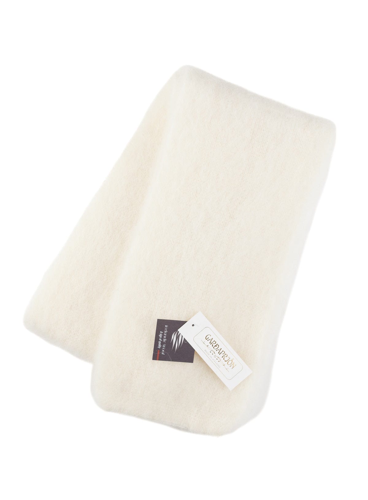 Brushed White Wool Scarf - The Icelandic Store