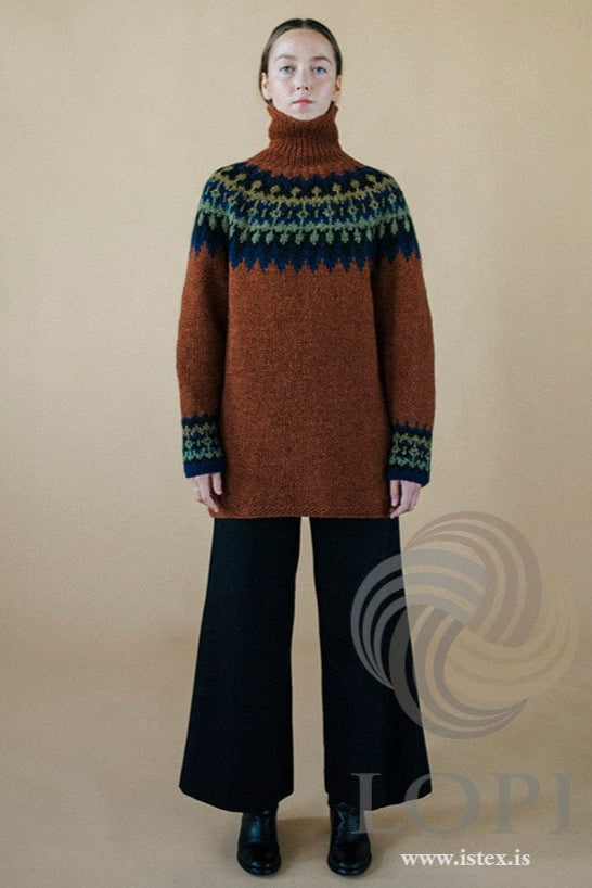 Icelandic Long Wool Sweater Knitting Kit - Kastali - Lettlopi Knit Kit