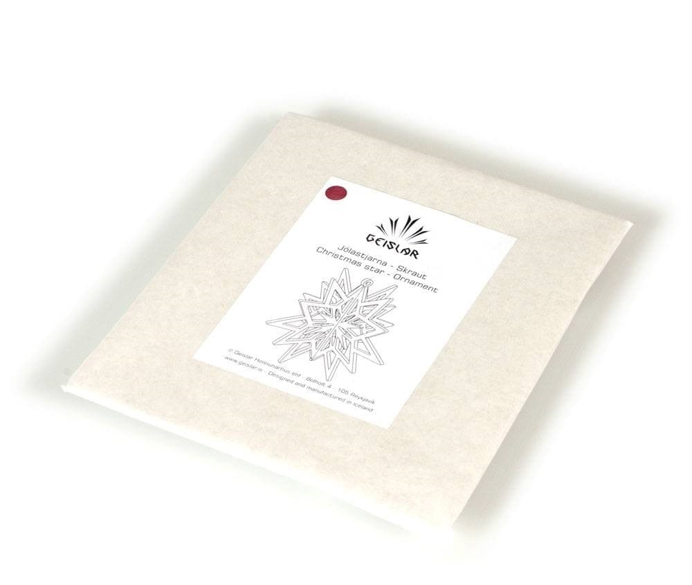 Christmas Star Ornament Plywood Laser Cut - The Icelandic Store
