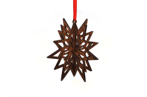 Christmas Star Ornament Plywood Laser Cut