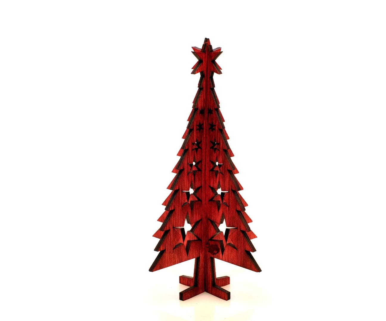 Christmas Tree Plywood Laser Cut Decoration - The Icelandic Store