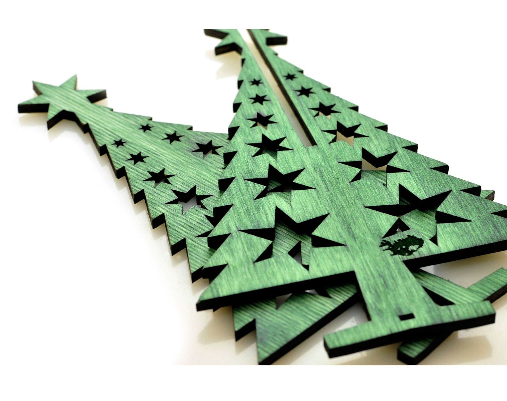 Christmas Tree Plywood Laser Cut Decoration - The Icelandic Store