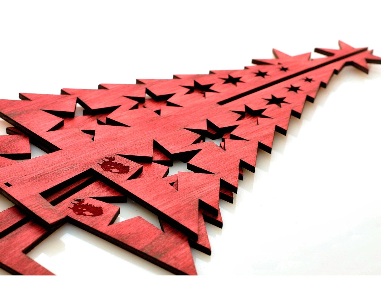 Christmas Tree Large Plywood Laser Cut - The Icelandic Store