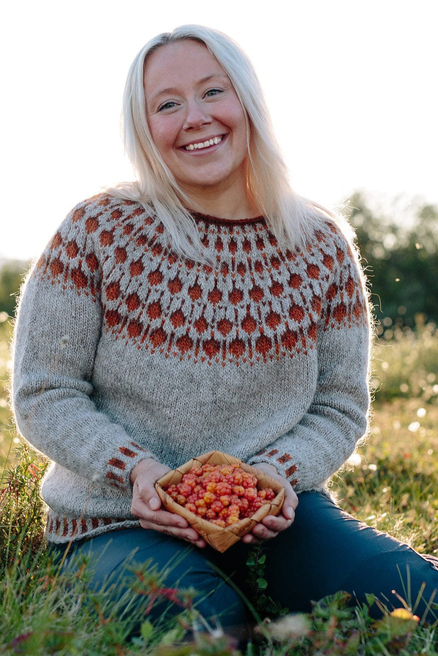 Cloudberry Beige Lettlopi Wool Sweater - Knitting kit - The Icelandic Store
