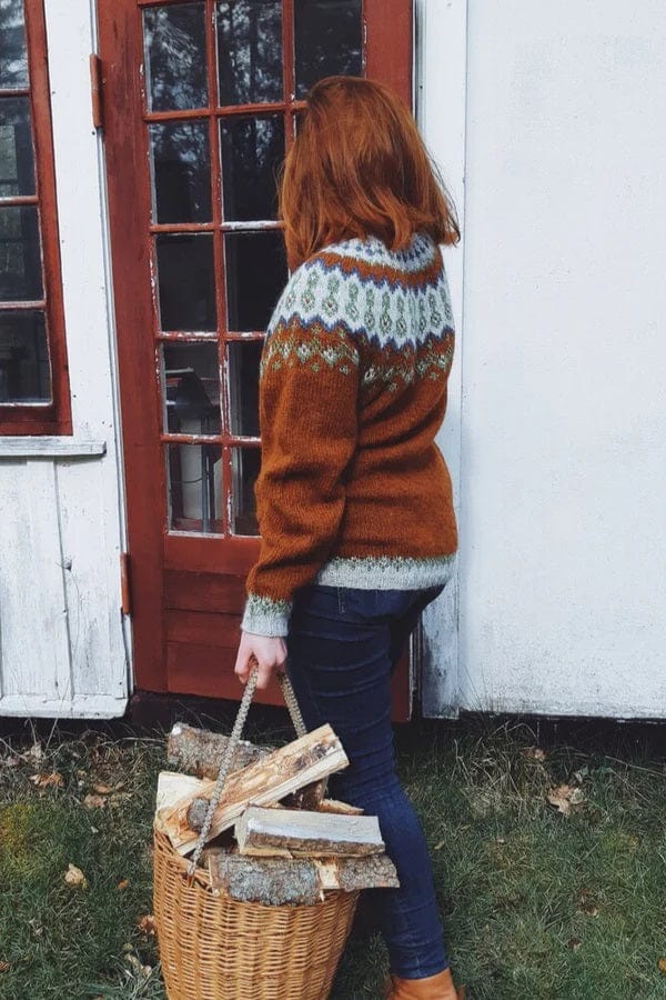 Coarvegiella Grey Summer Lettlopi Wool sweater - Knitting Kit - The Icelandic Store