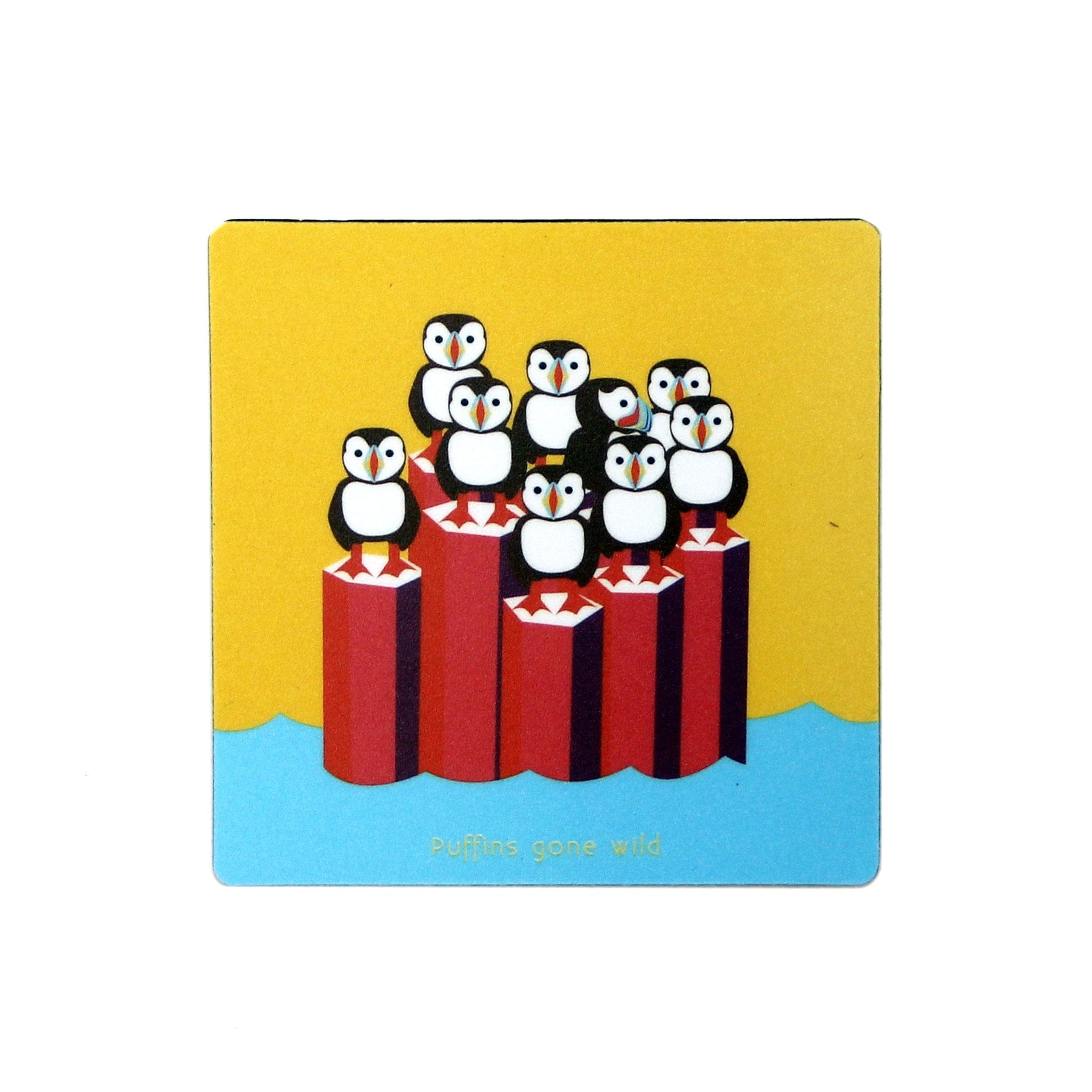 Puffins Gone Wild | Coaster