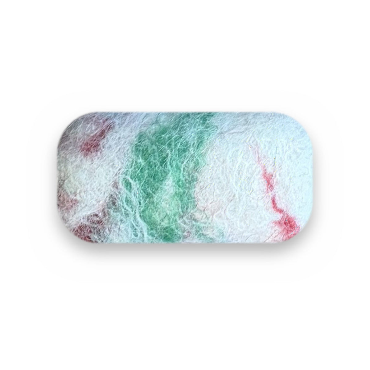 Icelandic Felted Wool Soap – Christmas Marble