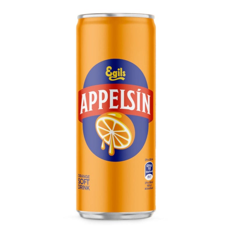 Egils Appelsin soft drink.. Icelandic Egils Appelsin Orange Soda drink