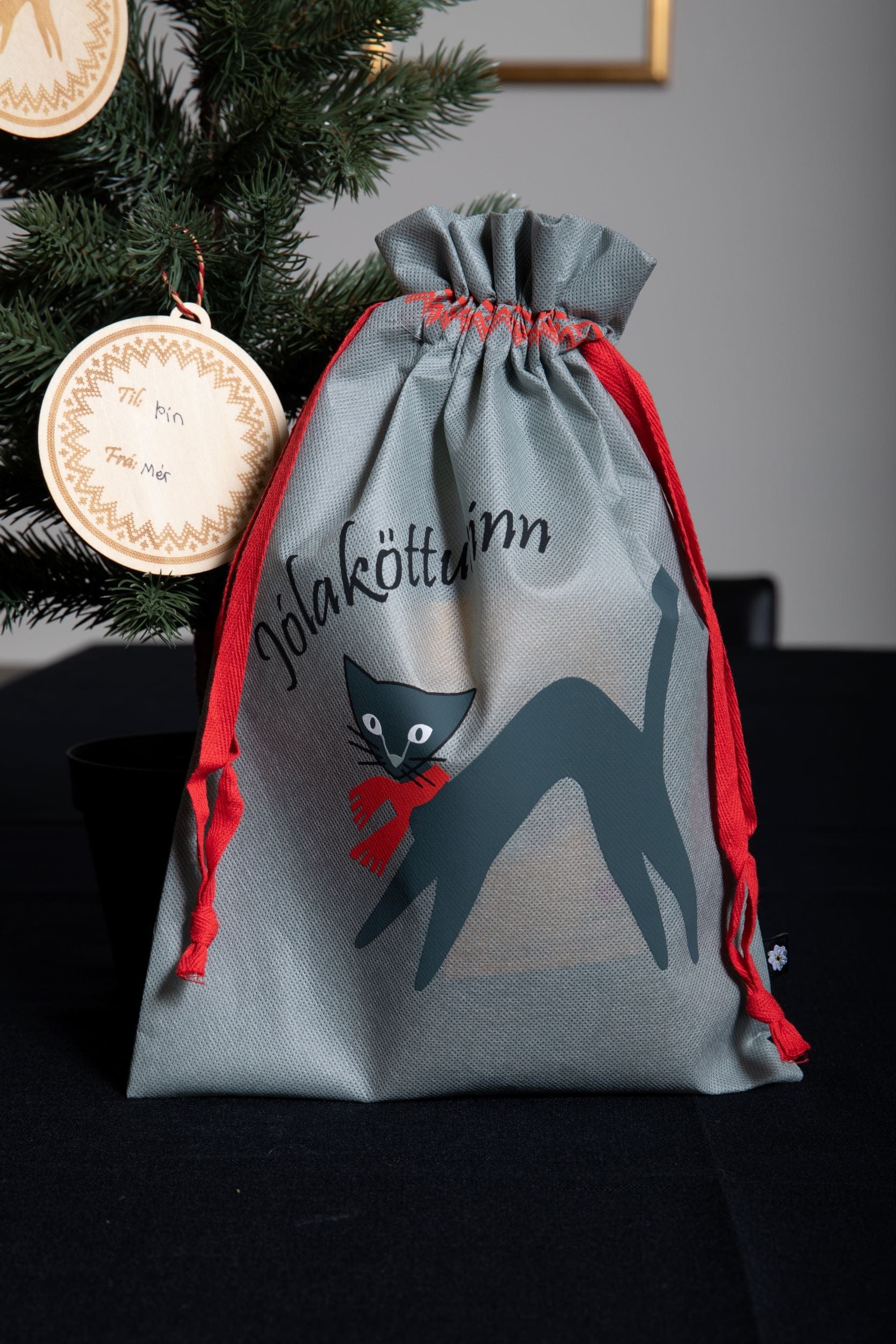Reusable Christmas Gift Bags — Stúfur, Jólarós & Jólaköttur