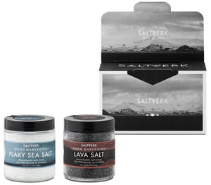 Gift Box with Icelandic Lava salt and Pure salt Flakes