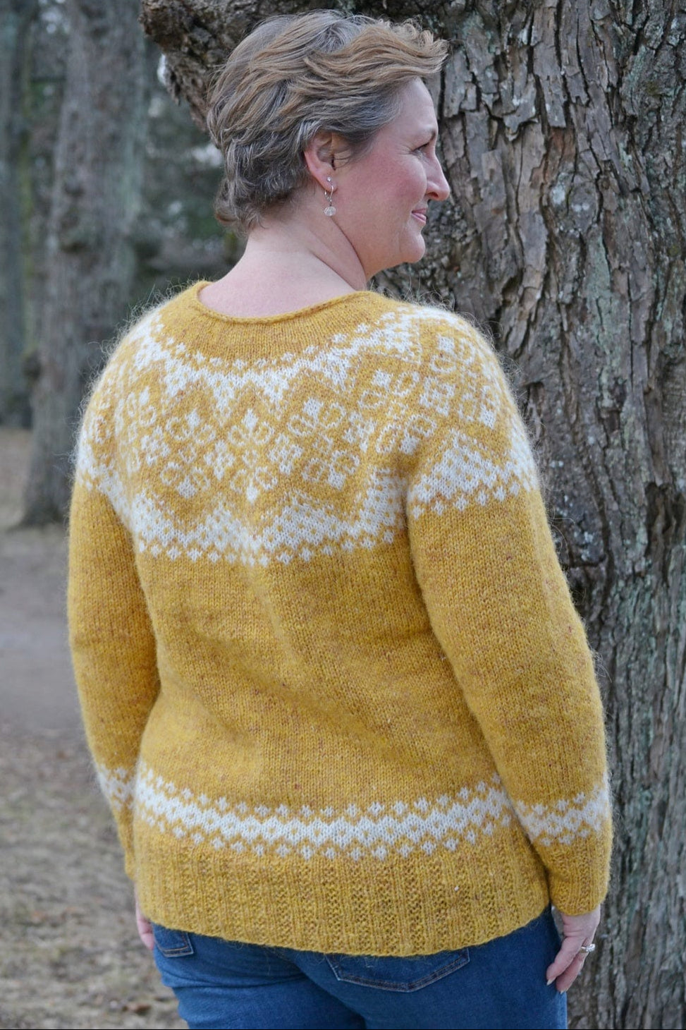 Freckleface Golden Yellow sweater Knitting Kit - The Icelandic Store