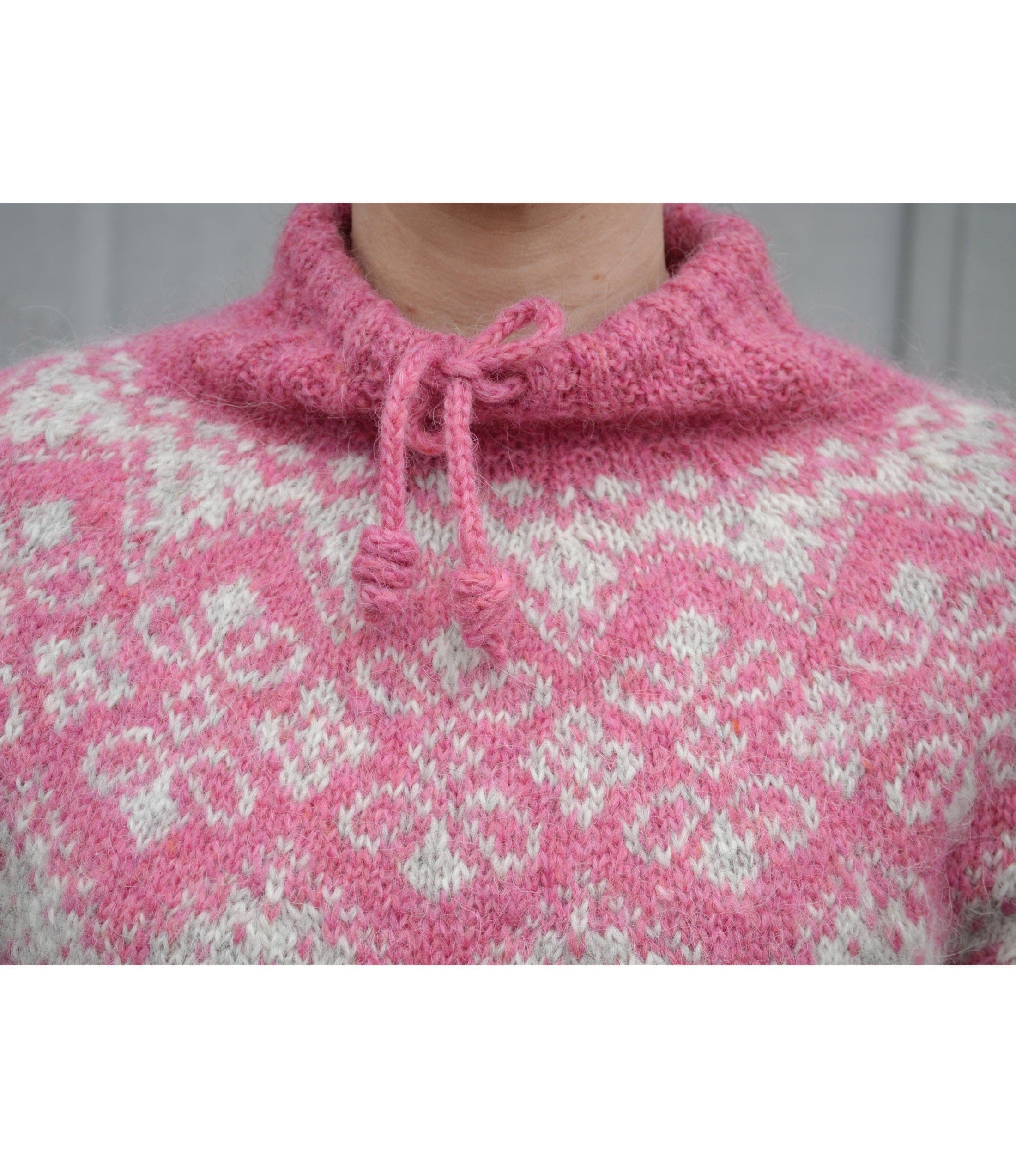 Freckleface Pink sweater Knitting Kit - The Icelandic Store
