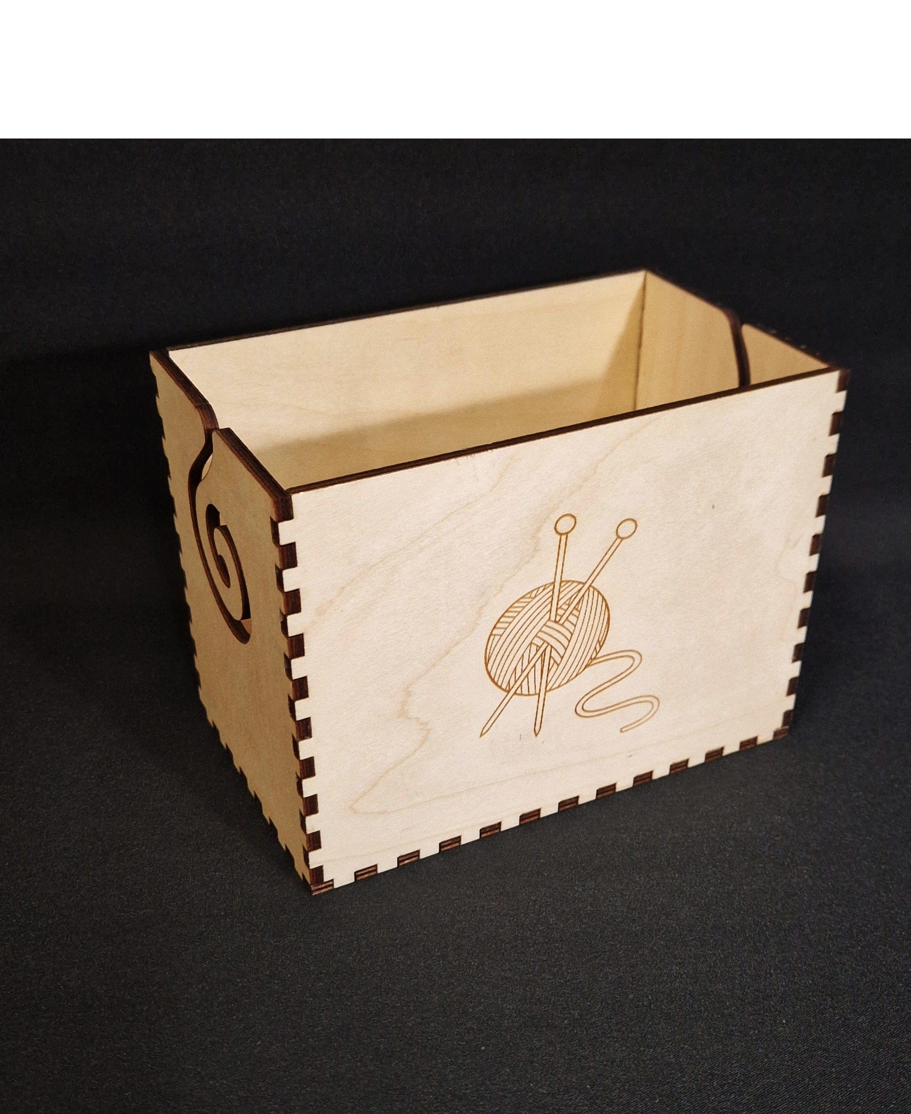 Handmade Yarn Box feeder for Knitting Crochet - Iceland - The Icelandic Store