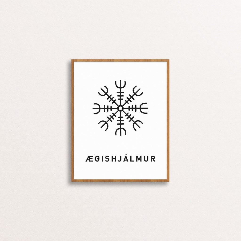 Love Charm Ástarstafur - Magical Rune Wall Poster Art Prints - The Icelandic Store