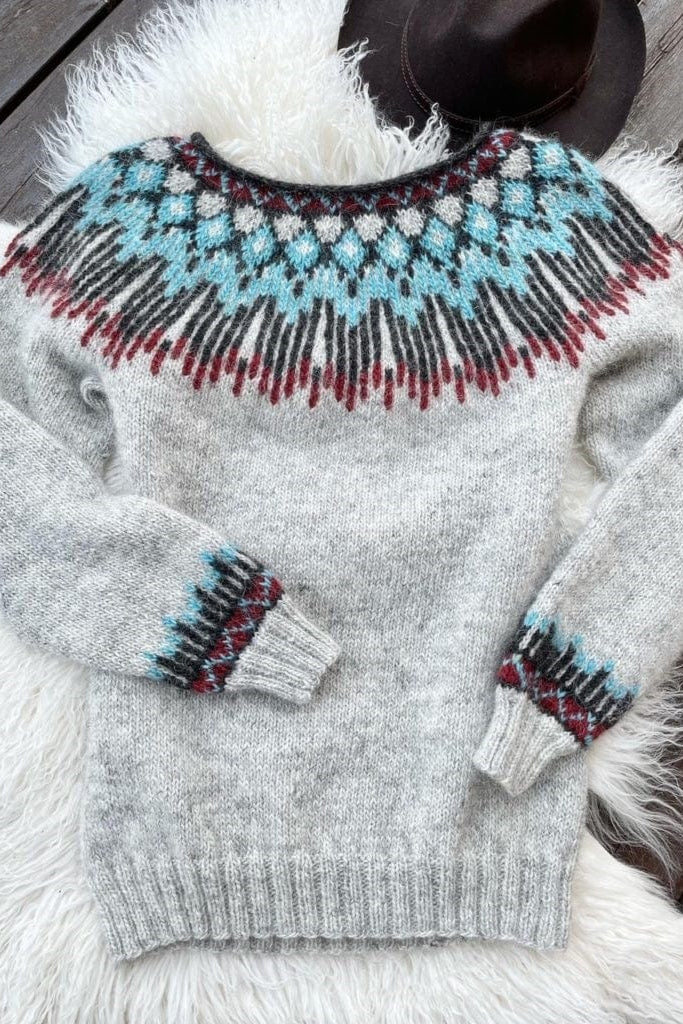 Hopi Copper Lettlopi sweater - Knitting Kit - The Icelandic Store