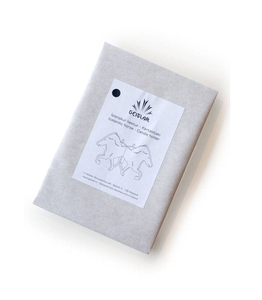 Icelandic Horse Shaped Plywood Candle Holder Laser Cut - The Icelandic Store