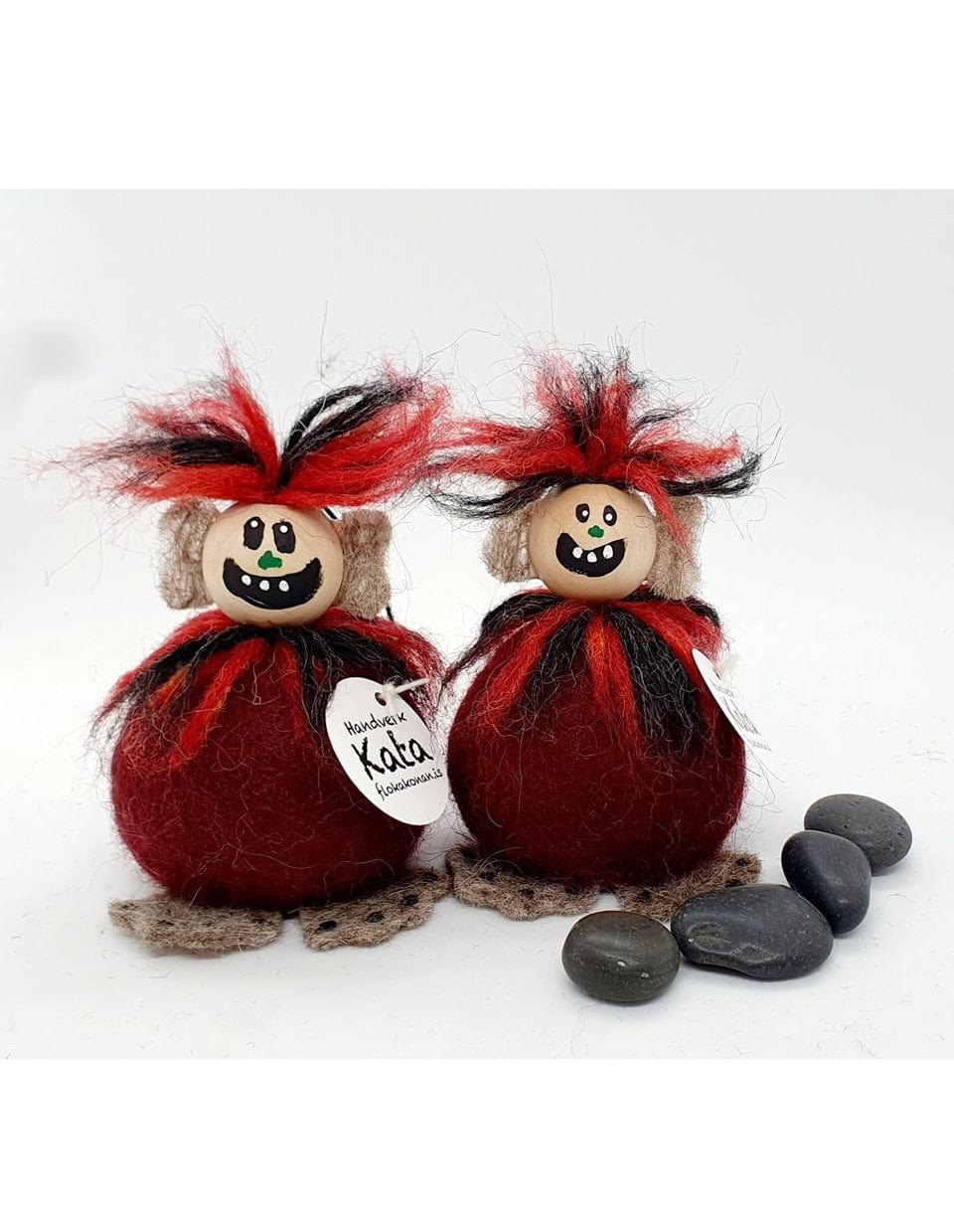 Icelandic Troll - Felted wool - Red - The Icelandic Store
