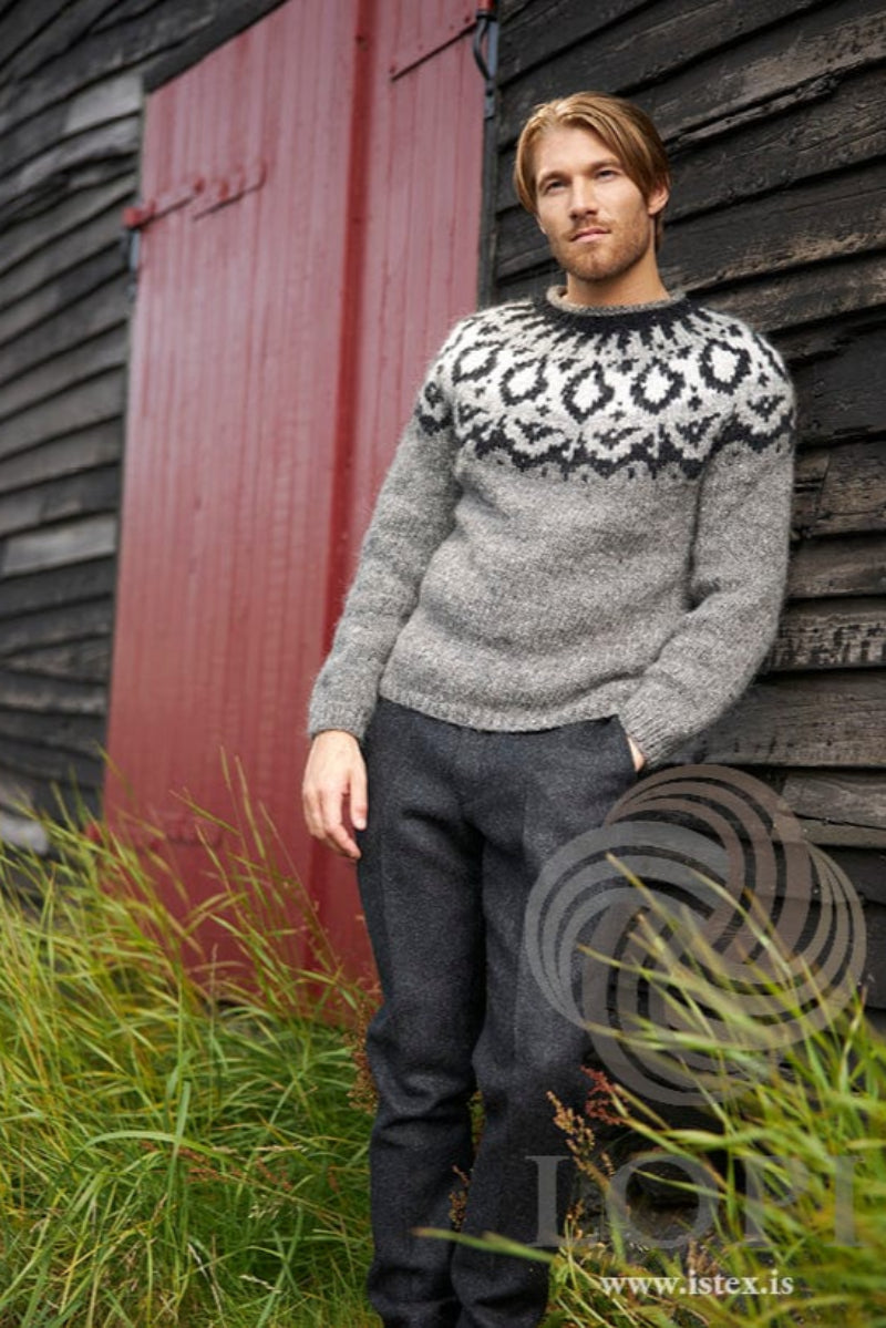 Joker Grey Icelandic Sweater - Knitting Kit - The Icelandic Store