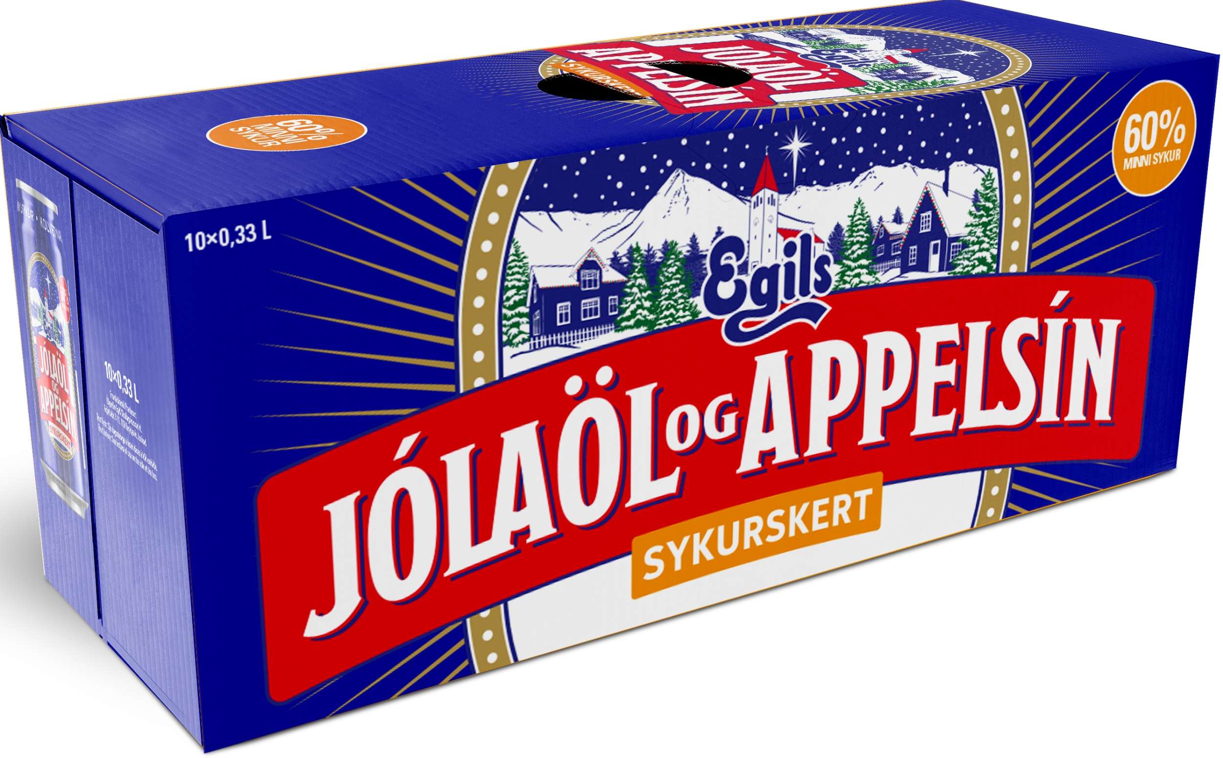 Jólaöl & Appelsin - Christmas drink (10pk) - Non sugar - The Icelandic Store