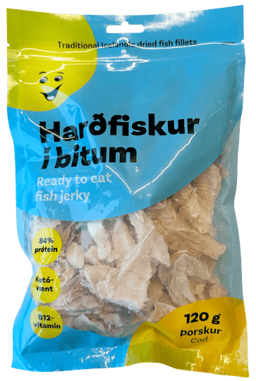 Krónu Harðfiskur - Dried Cod Bites 120 g