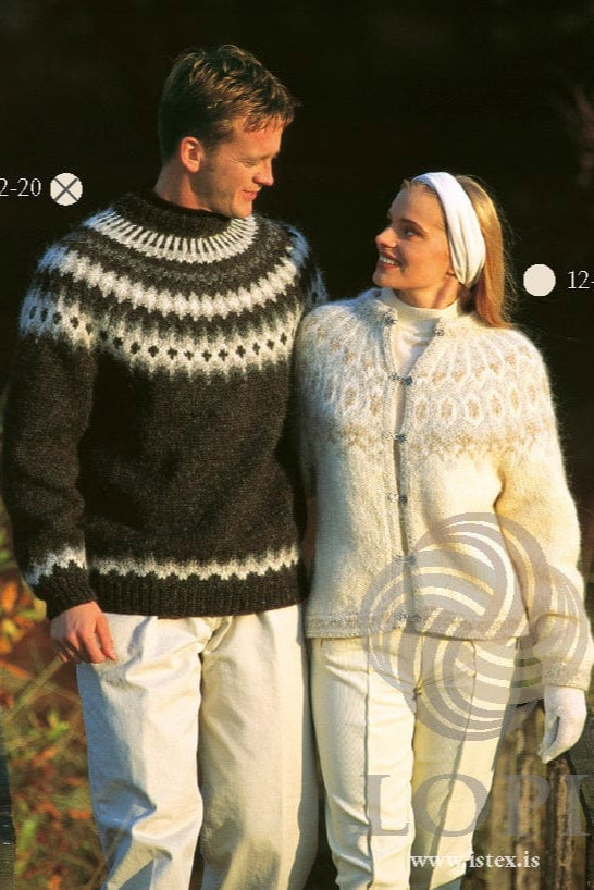 Logi Black Icelandic sweater (12-19) - Knitting Kit - The Icelandic Store