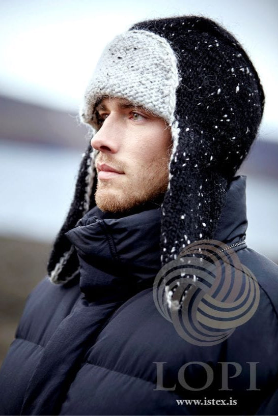 Eyrnastór - Wool hat with ear covers - Knitting Kit - The Icelandic Store