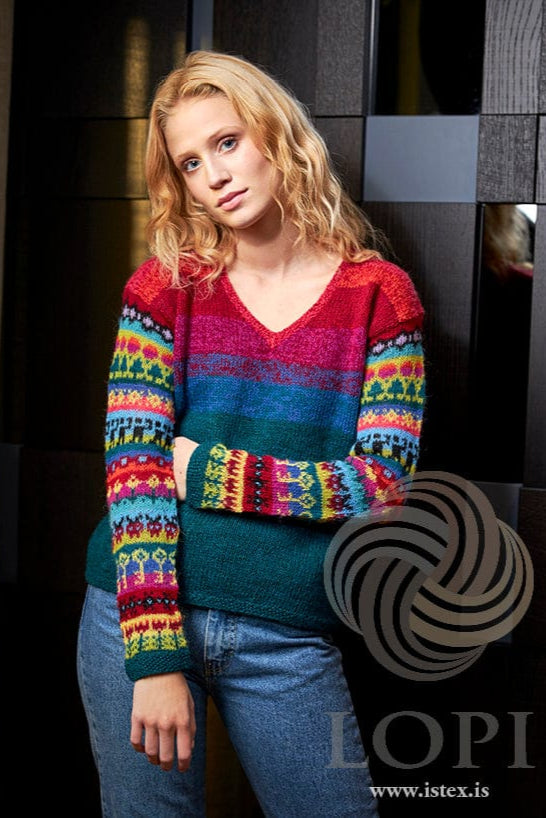 Baráttugleði - Colorful Einband Wool Lace - Knitting Kit - The Icelandic Store