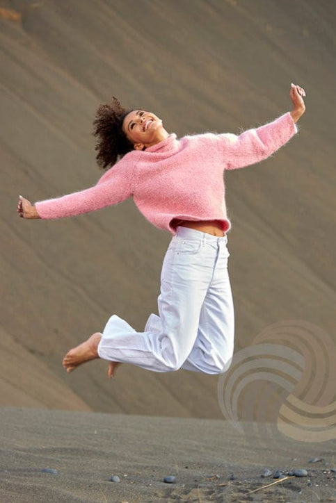 Logn - Pink One color Knitting Kit - The Icelandic Store