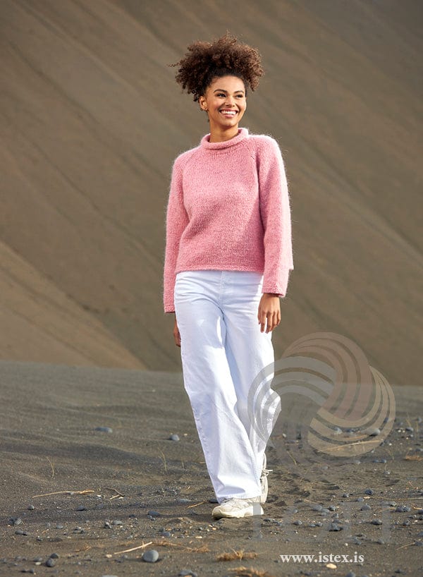 Logn - Pink One color Knitting Kit - The Icelandic Store