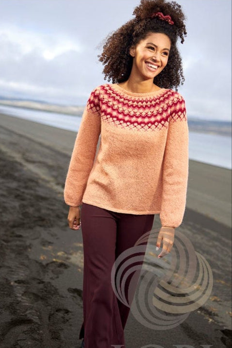 Dream - Peach Einband Wool Lace - Knitting Kit - The Icelandic Store