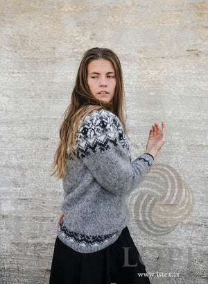 Fræ - Lettlopi Grey Wool sweater - Knitting Kit