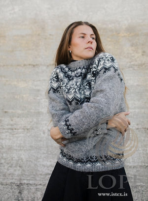 Fræ - Lettlopi Grey Wool sweater - Knitting Kit