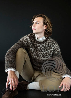 Ugla Brownish Wool Sweater - Knitting Kit
