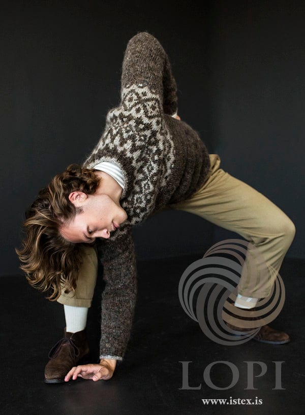 Ugla Brownish Wool Sweater - Knitting Kit - The Icelandic Store