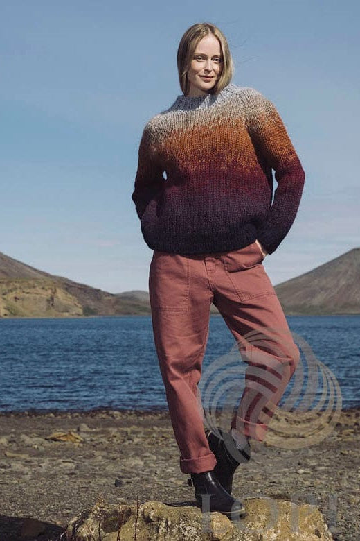 Energy Earth Tones wool sweater - Knitting Kit - The Icelandic Store