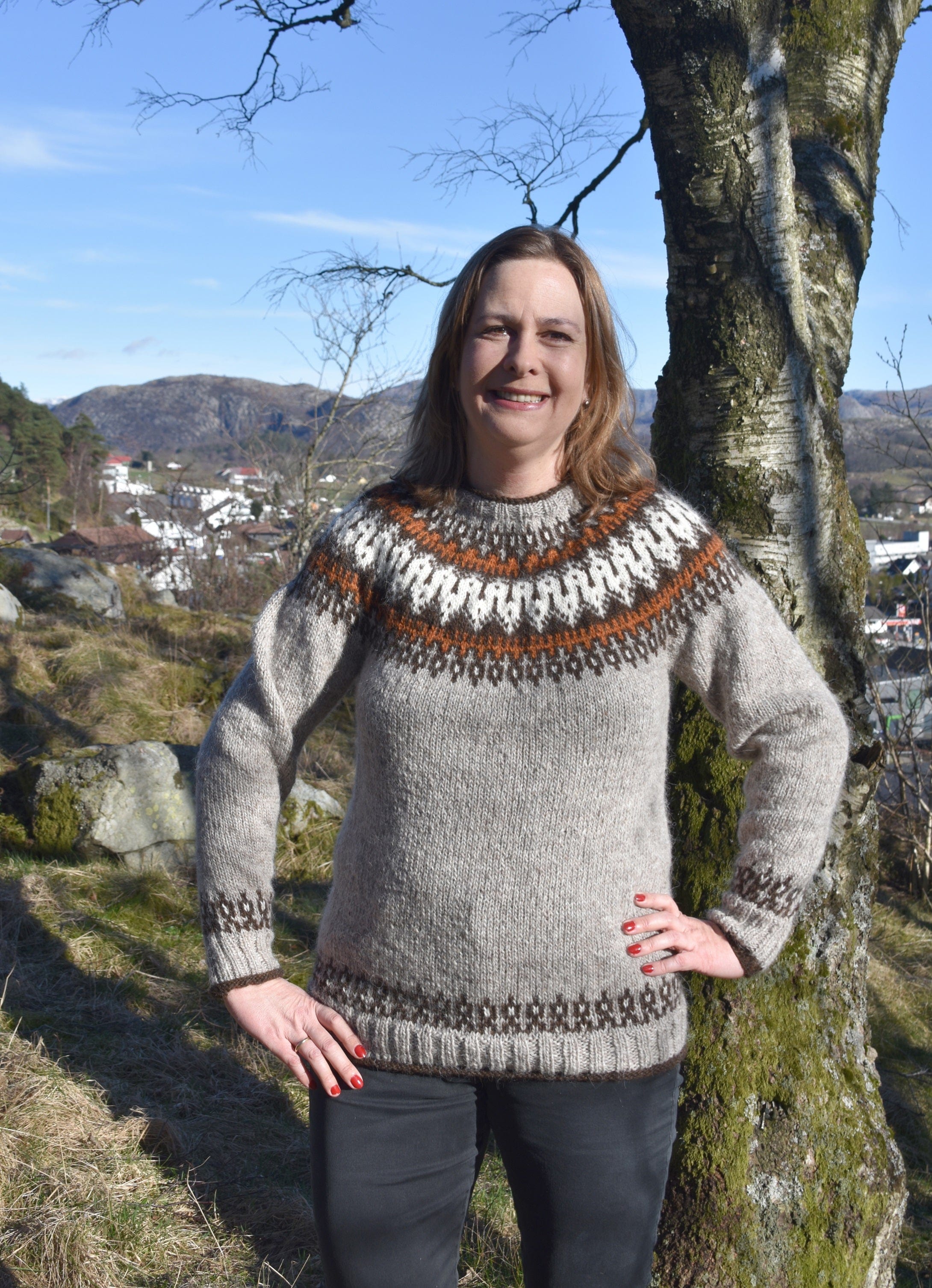 Leopold Icelandic Sweater Oatmeal Heather - Knitting Kit - The Icelandic Store
