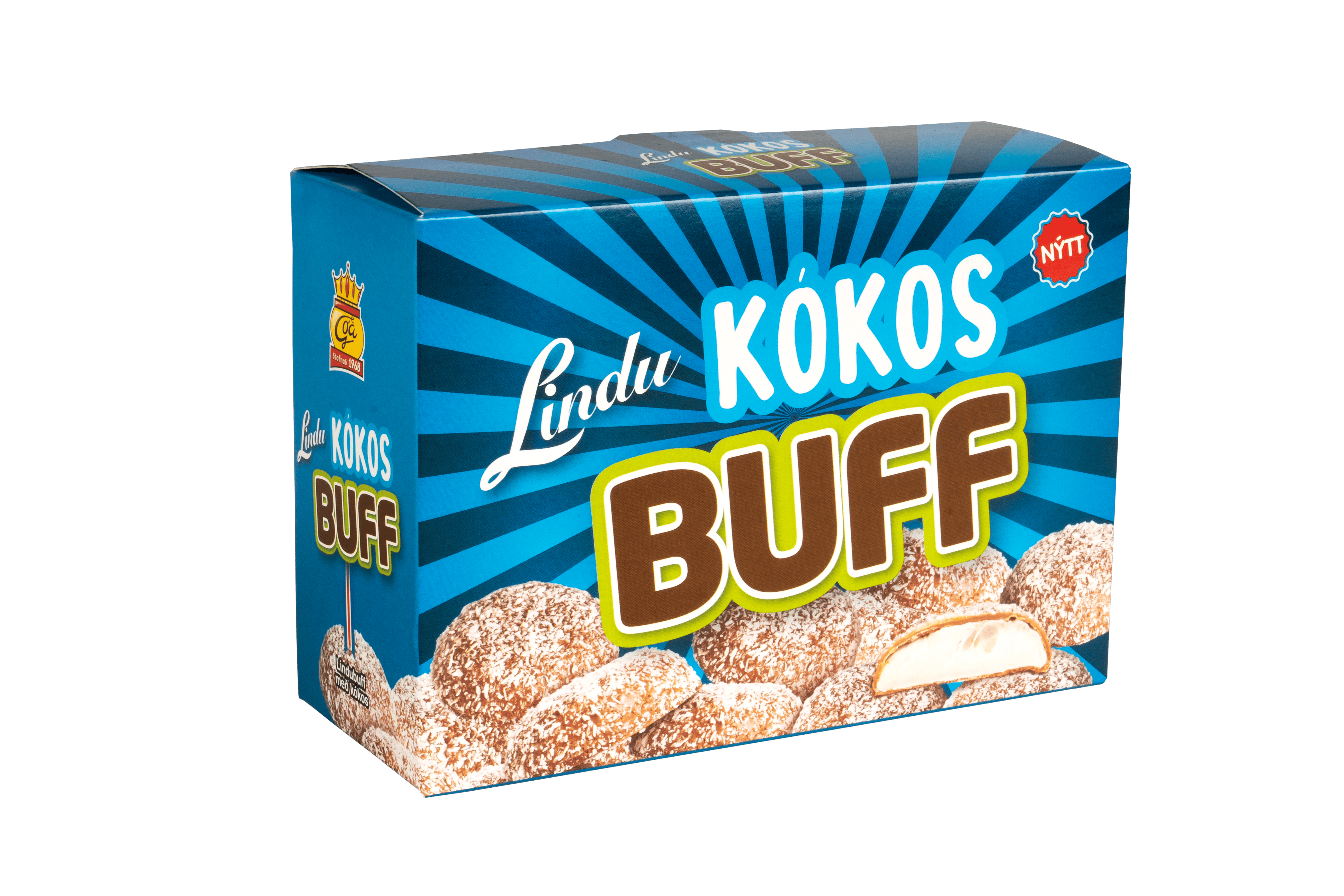 Lindu Coconut Buff Bites – Icelandic Chocolate Coconut Candy 200g