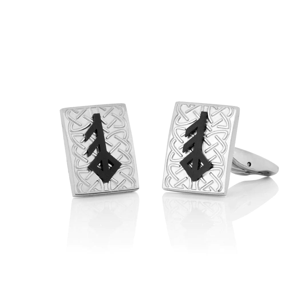 SILVER CUFFLINKS - LOVE - The Icelandic Store
